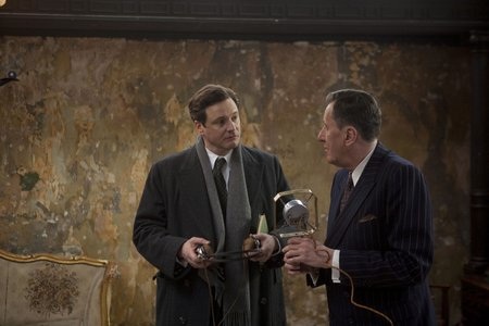 Colinas Firthas ir Geoffrey Rush filme „Karaliaus kalba“