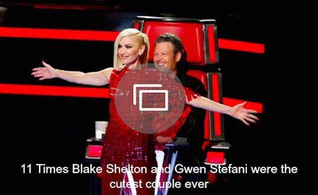 Gwen Stefani, pokaz slajdów Blake'a Sheltona
