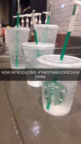 Czysty napój Starbucks
