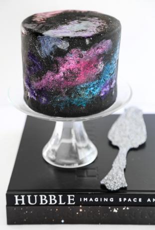Sprinkle Bakes zwart fluwelen nevel galaxy cake