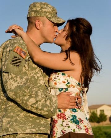 Wojskowy mąż i żona
