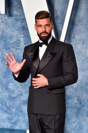 Ricky Martin à la soirée des Oscars Vanity Fair 2023 qui s'est tenue au Wallis Annenberg Center for the Performing Arts le 12 mars 2023 à Beverly Hills, en Californie.