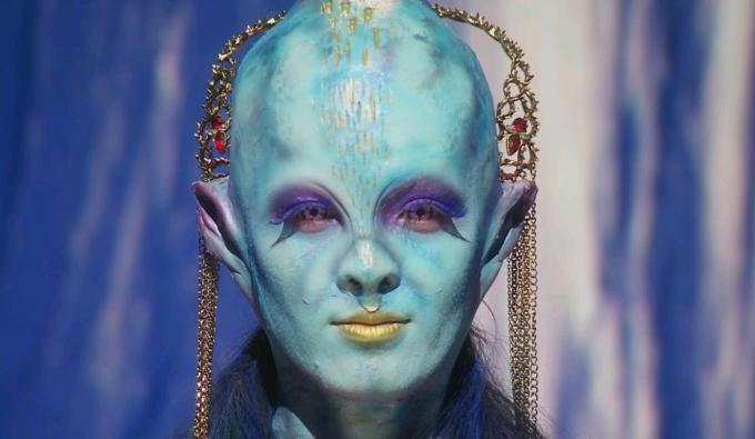 Готовий інопланетний макіяж Евана Хеджеса