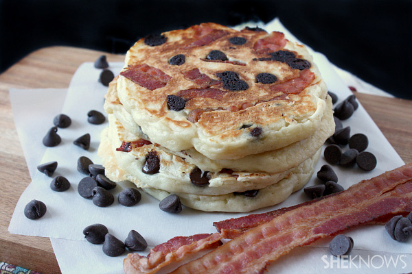  Crêpes au bacon et au chocolat 